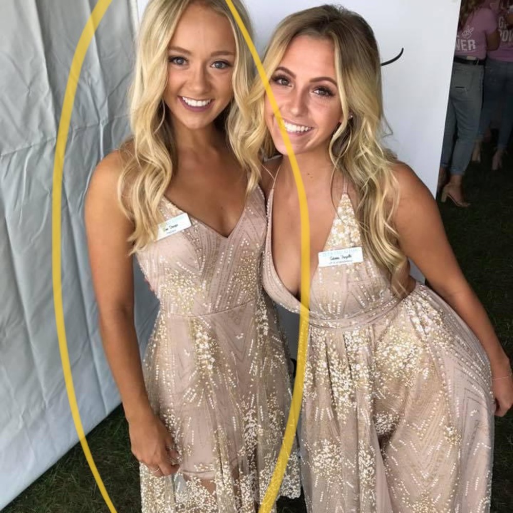 GLITTER FIT FLARE DRESS